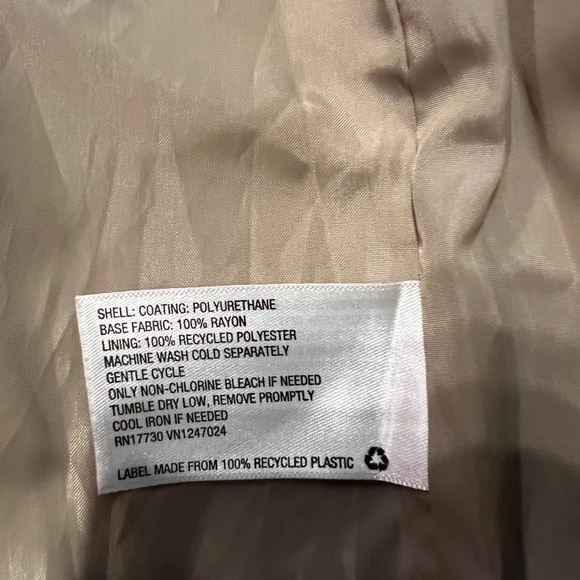 A New Day tan pleather jacket - Picture 8 of 9